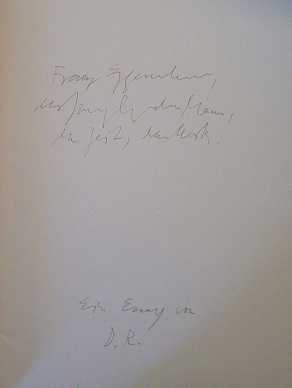 Dieter Roth Essays, Franz Eggenschwiler: der Jungling, der Mann, die Zeit, das Werk. ( franz eggenschwiler the young man the man his time his work (until today 2 5 71})
1971